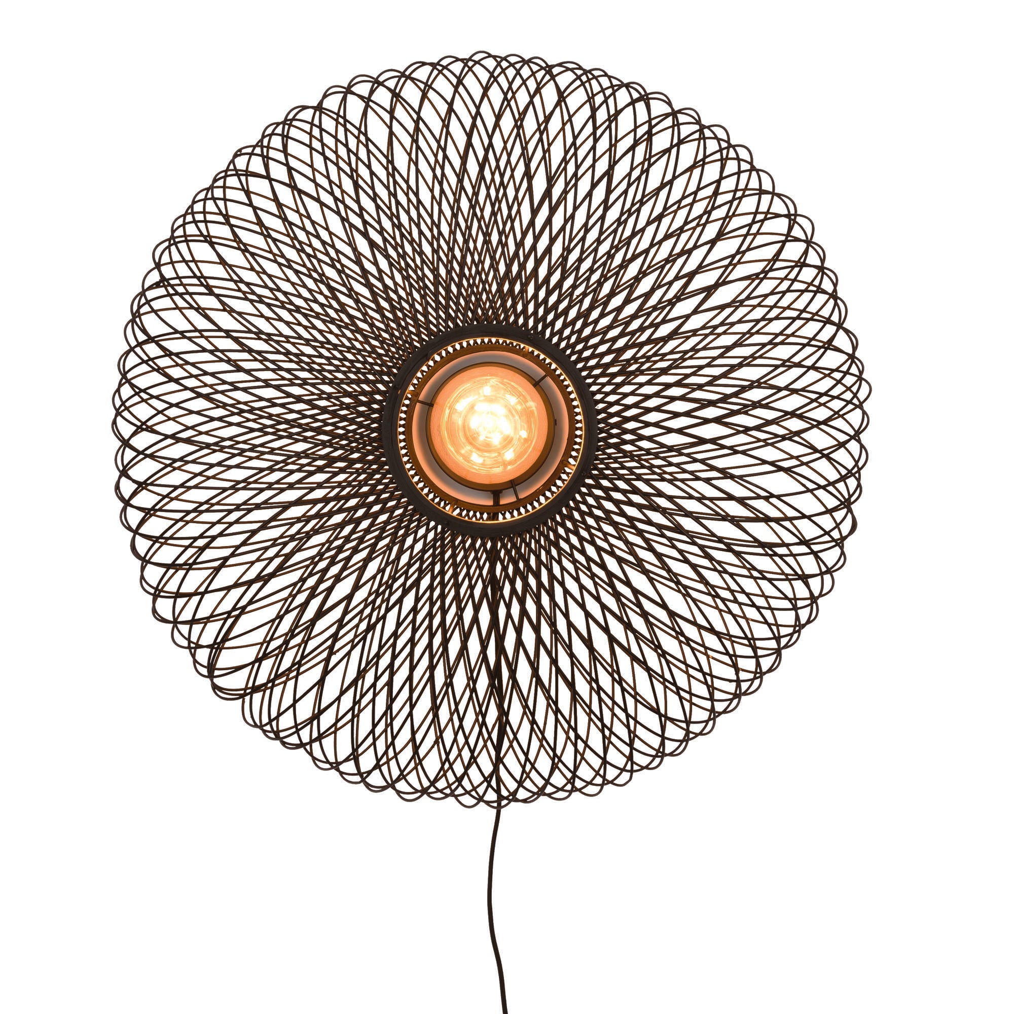 GOOD&MOJO wandlamp Andes - zwart - Ø60cm