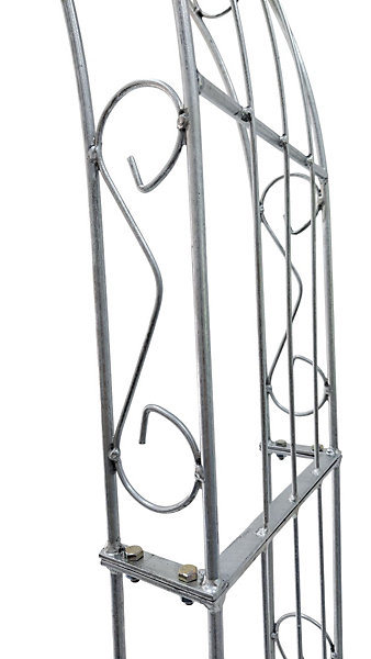 Arche de jardin LEA with sommet arrond - 120 cm Galvanisé