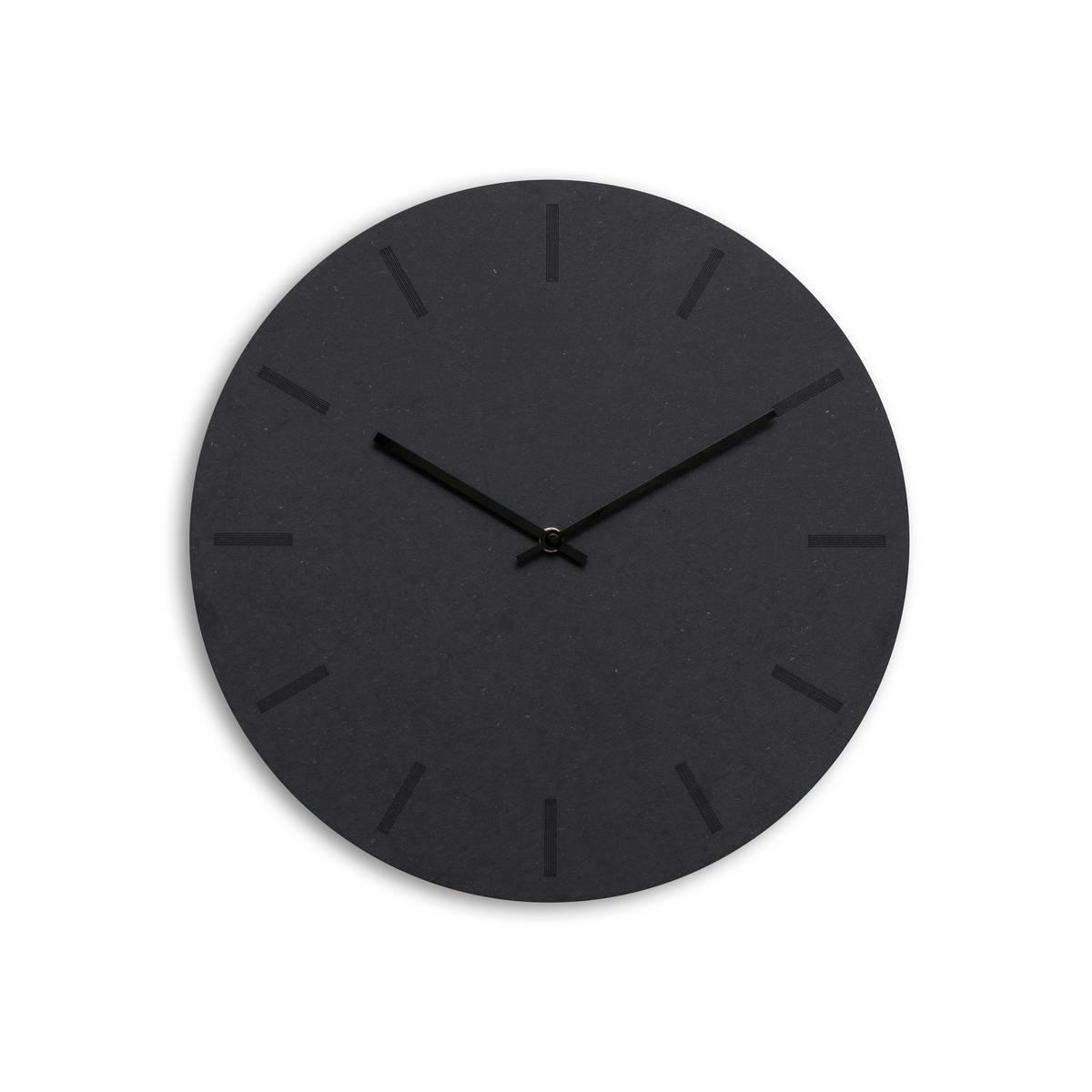 - Horloge murale en bois noir D38cm