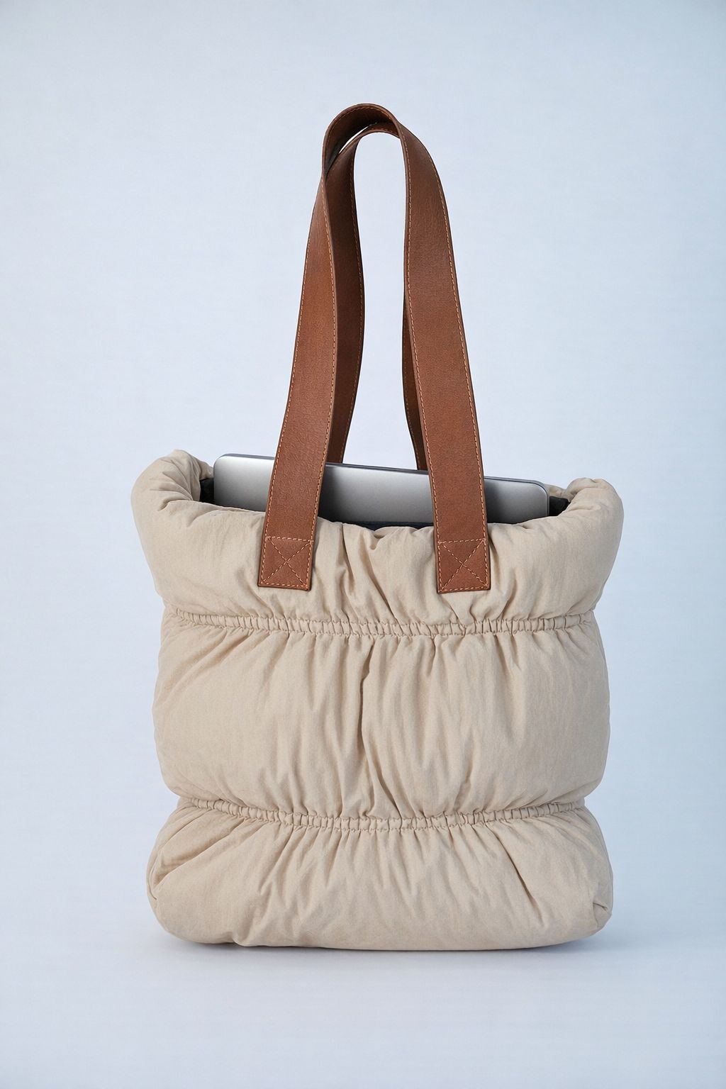 Belissh Quilted Puffy Tote Bag