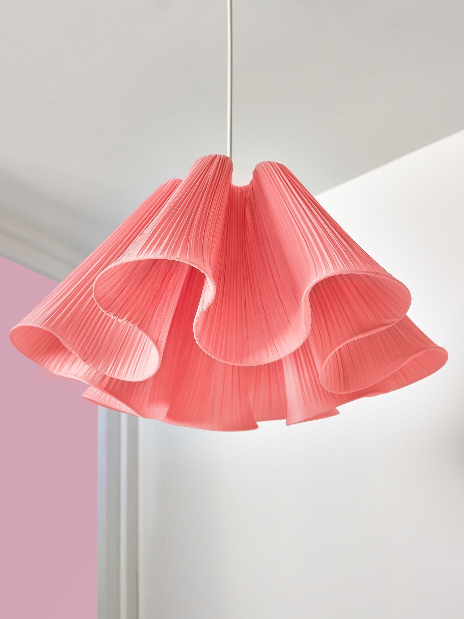 Novogratz Pink Ellis Shade Ceiling Light