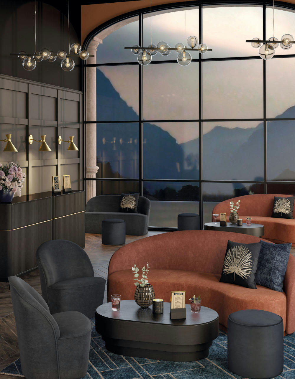 - Photophore en verre doré