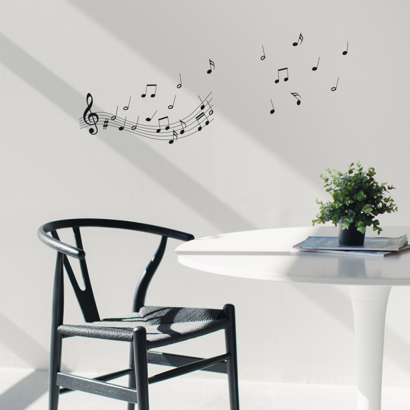 Sticker Notes de musique 24 x 68 cm