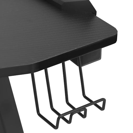 NNEVL Gaming Desk LED with Y Shape Black 90x60x75 cm