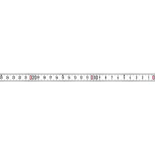 Mètre-ruban BMI LNR-SK 2 m acier laqué blanc 13 mm classe CE II