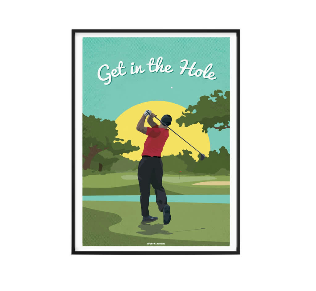 GOLF - Affiche Golf - Golf In The Hole 40 x 60 cm