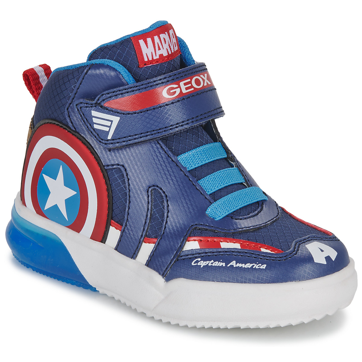 Geox - J GRAYJAY BOY C - Blue / Red