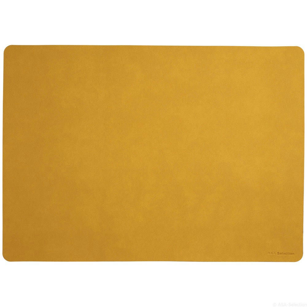 - Set de table cuir doux antidérapant plastique jaune