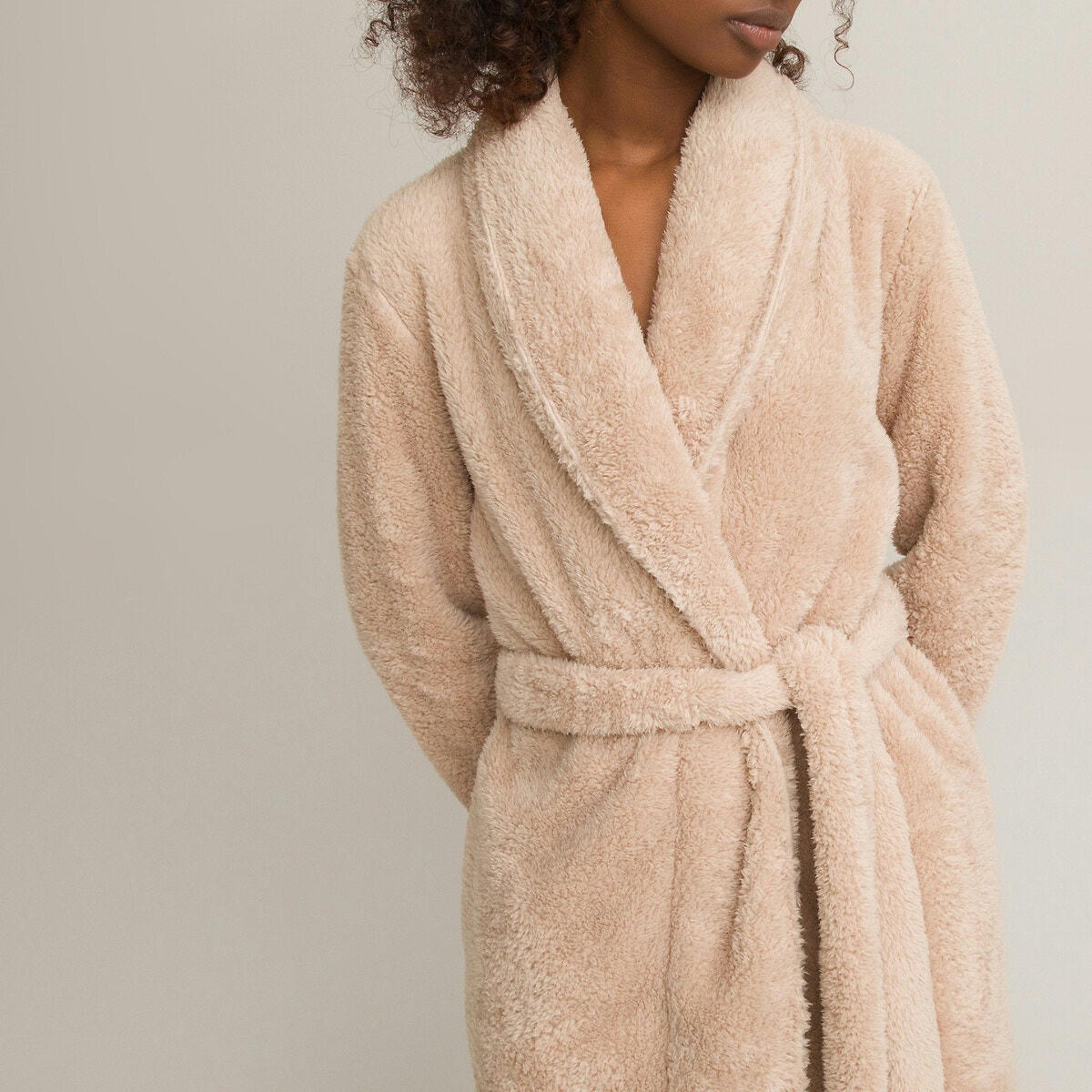 Robe de chambre en maille polaire