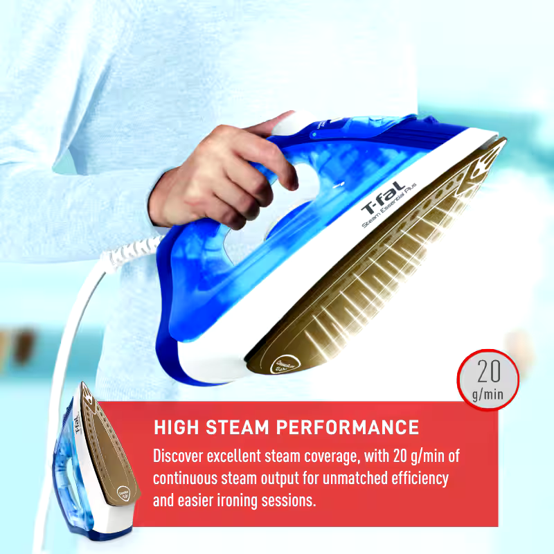 T-fal Steam 1200W Essentials Plus Iron