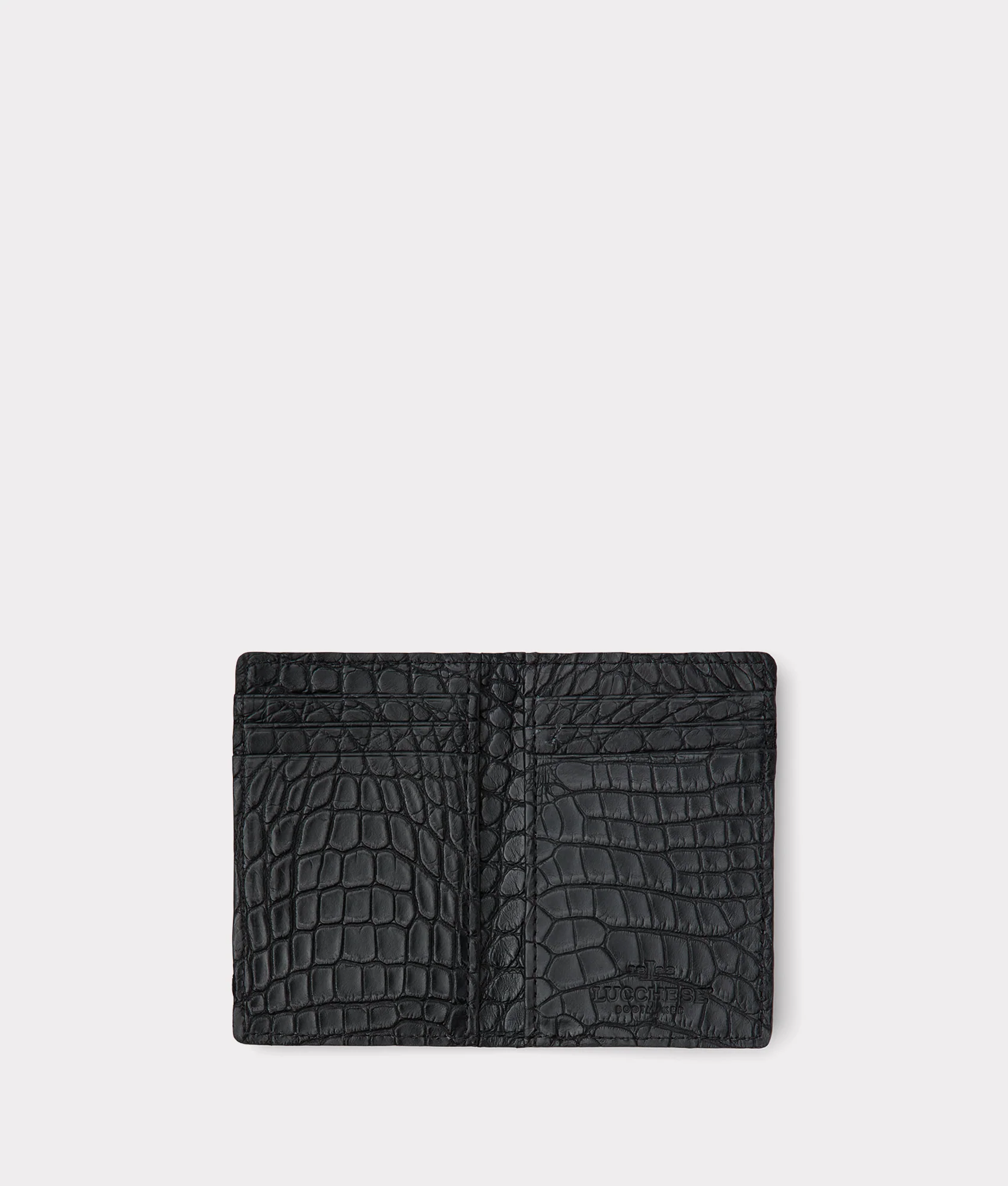Bifold Wallet - American Alligator - Black