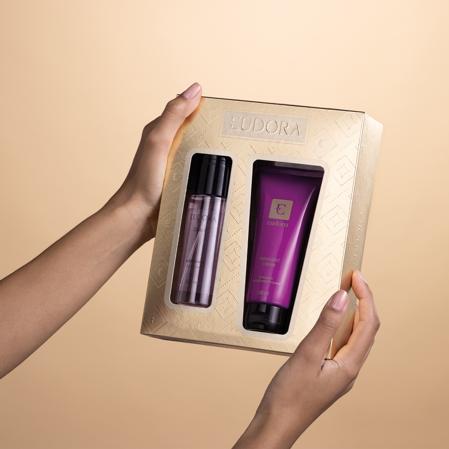 Kit Presente de Natal Eudora Edp: Creme Corporal 100ml   Body Spray 100ml