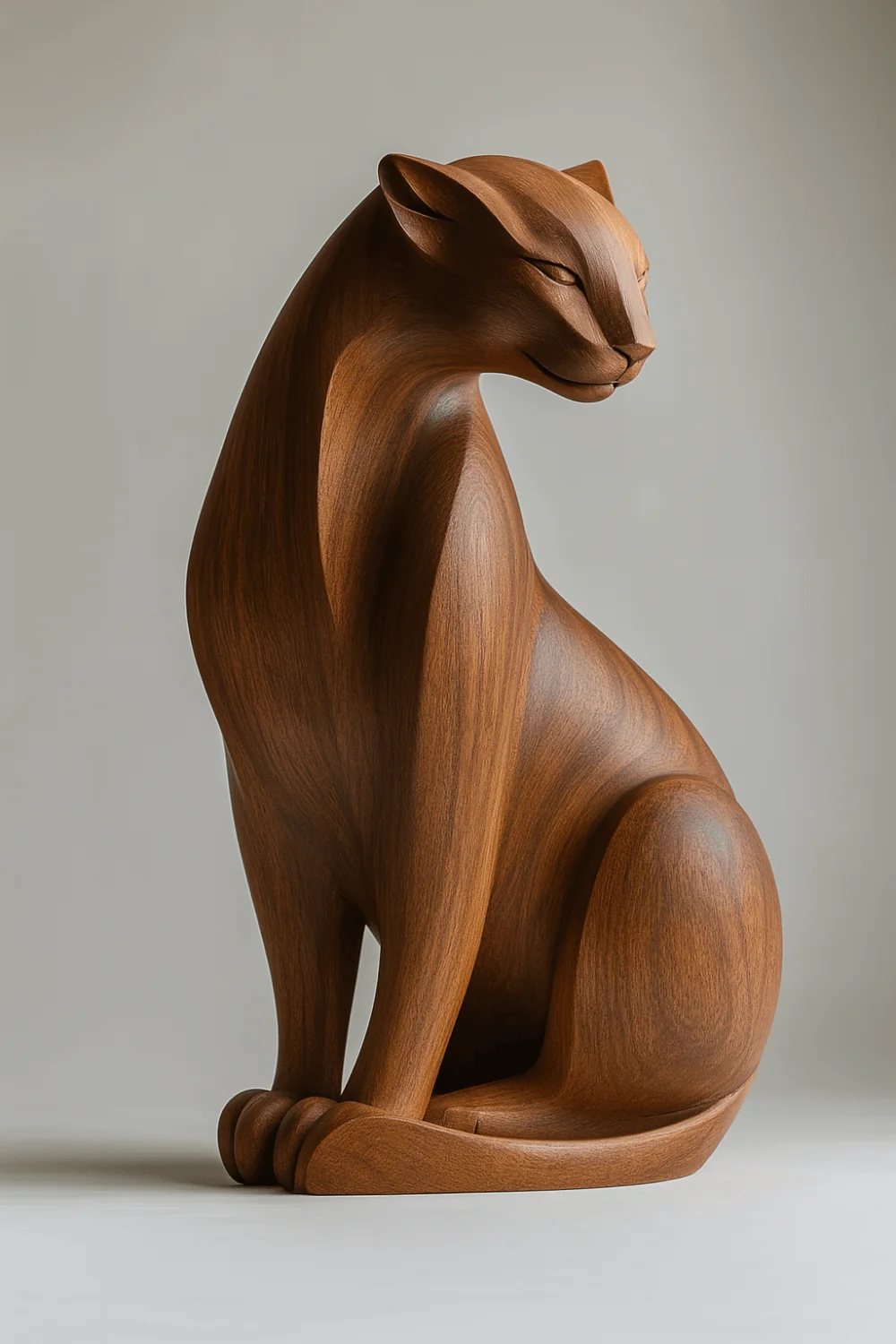 Cheetah Wood Sculpture #WA108