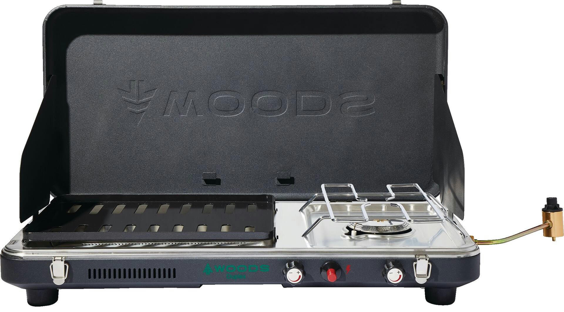 Woods™ Twofold Grill/Burner 18,000 BTUs Propane Camp Stove