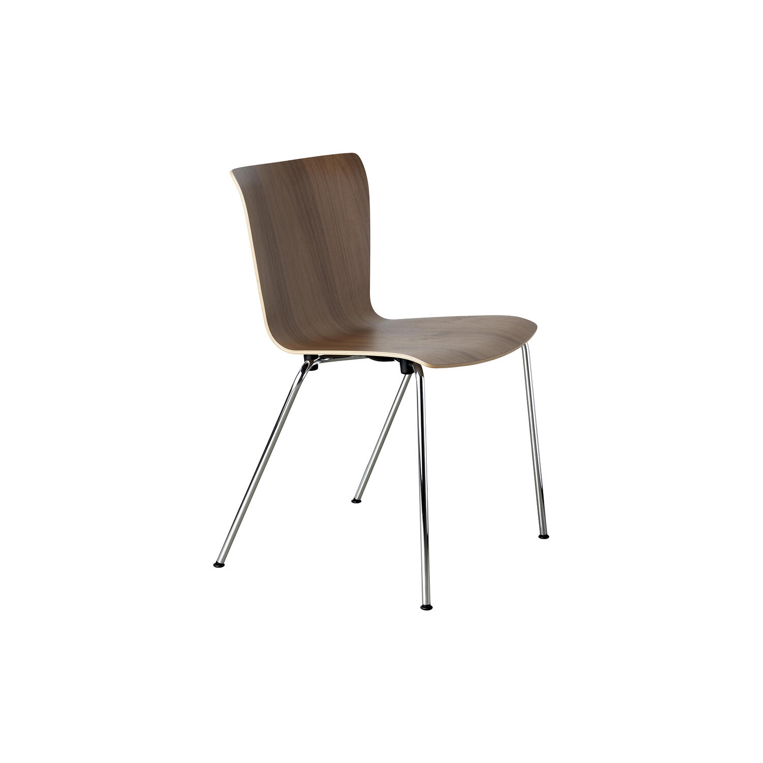 Vico Duo&trade; VM110 spisebordsstol, lakeret valnød/krom