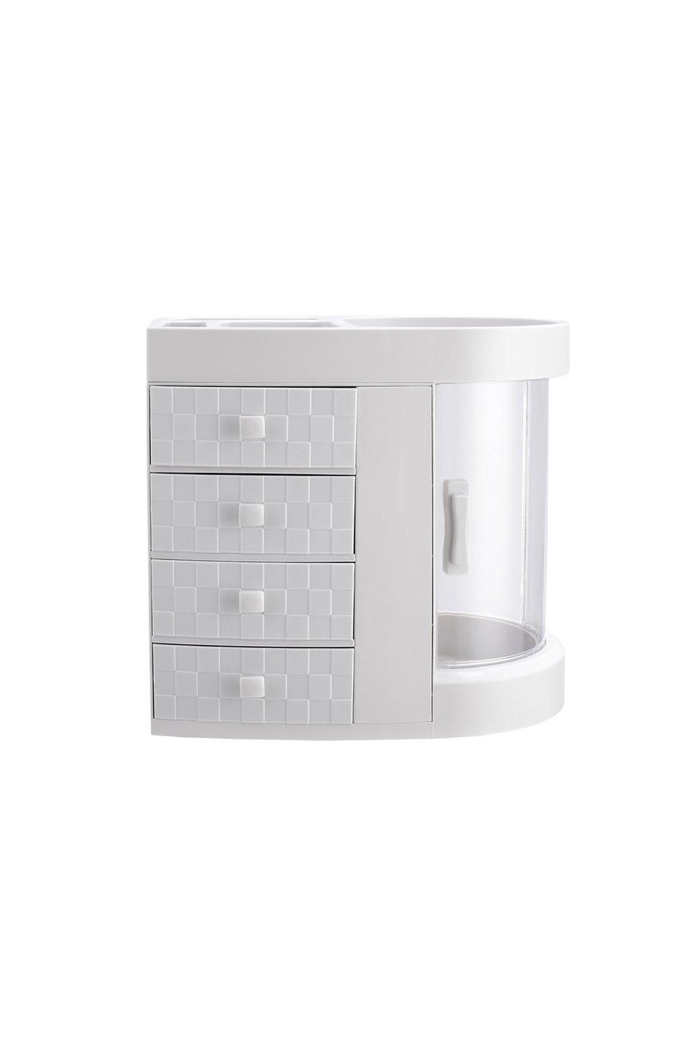 H&O Direct Acrylic Makeup Cosmetic Organizer with 4 Drawers