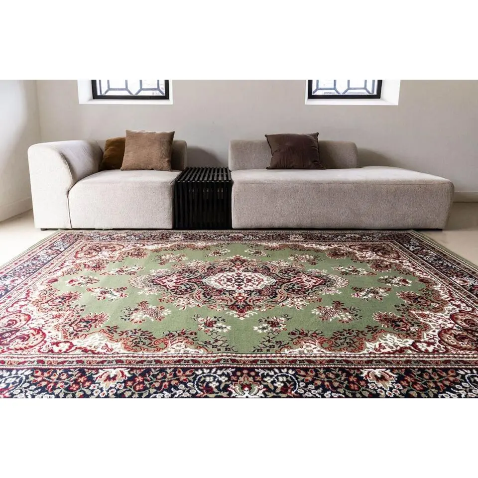 Interieur05 Eva Interior vintage Vloerkleed nain Perzisch Groen - 270 x 185 cm