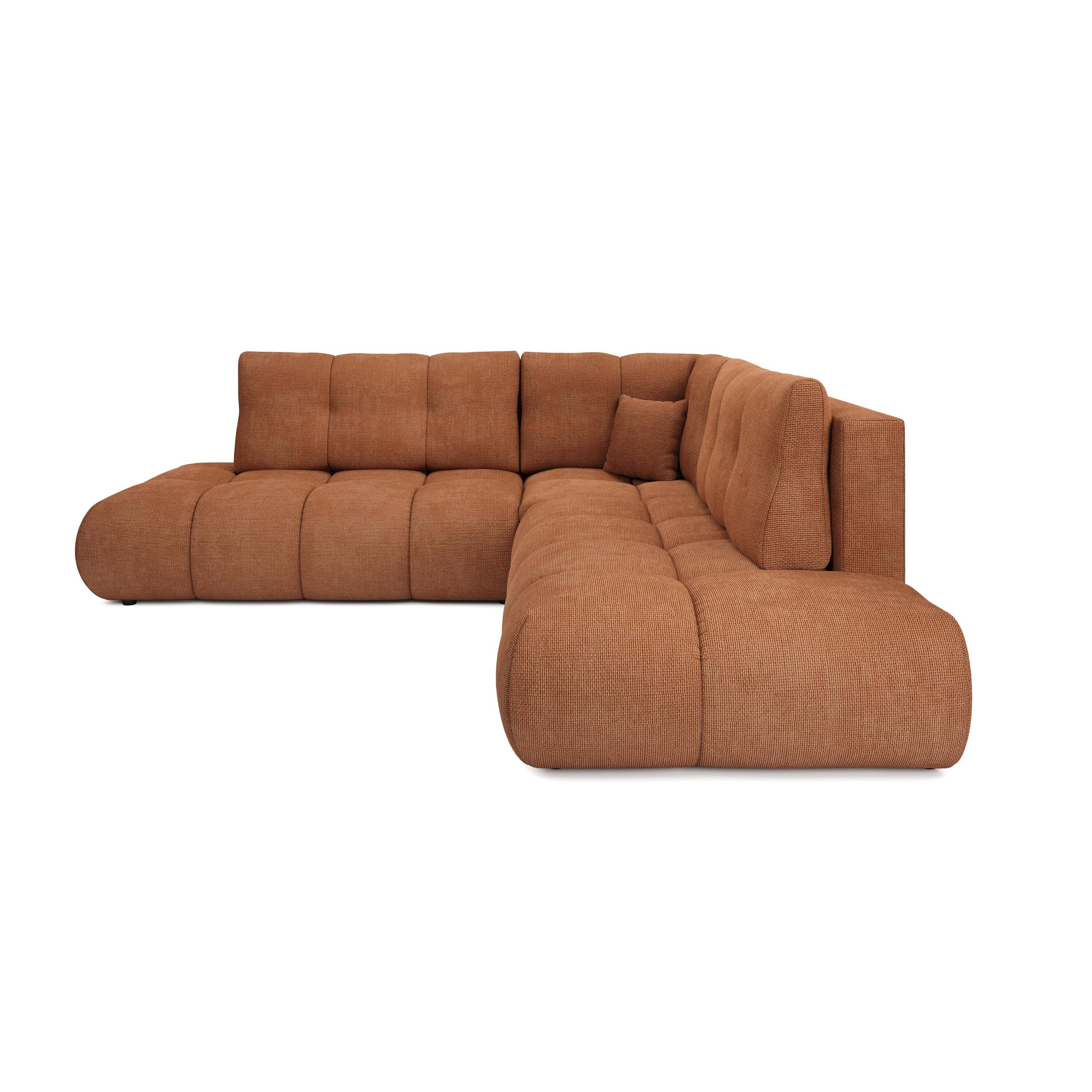 by fonQ Charme Hoekbank Links/Rechts met Slaapfunctie - Chenille - Ter