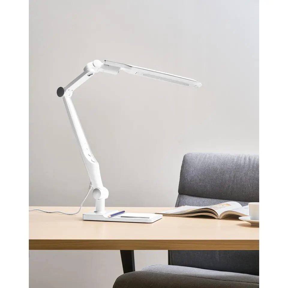 PEGASI - Bureaulamp LED - Zilver - Synthetisch materiaal