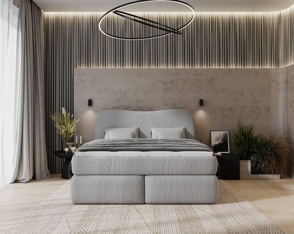 Lavelle boxspring bouclé 140 x 200 cm