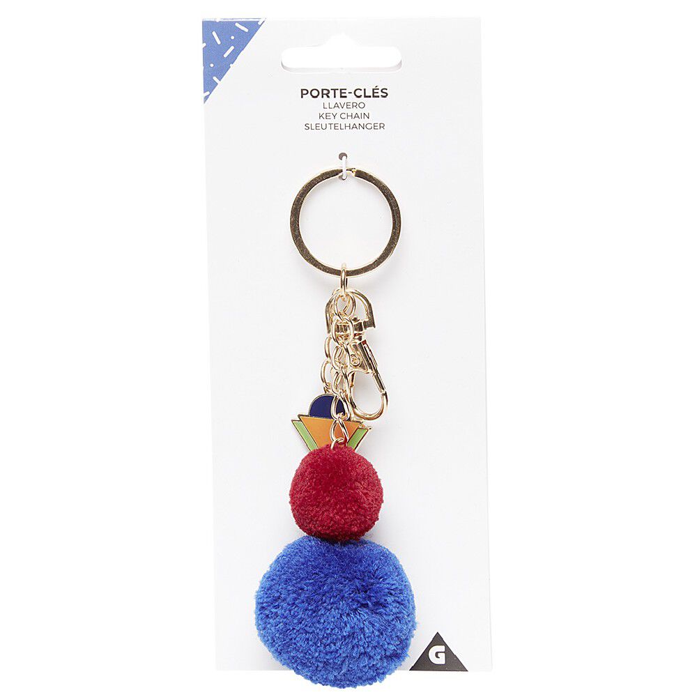 Porte-clé jeton colorblock