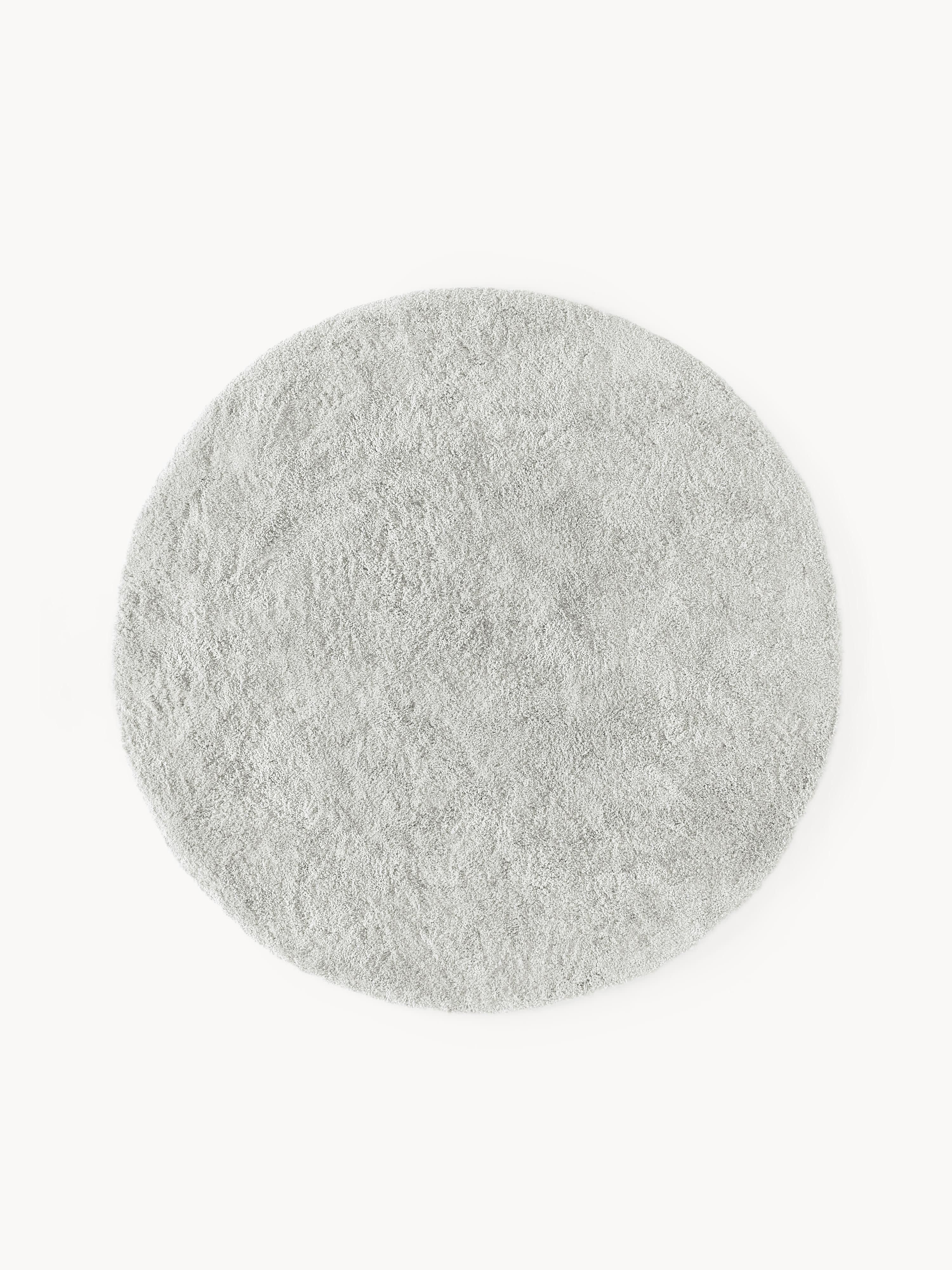Flauschiger runder Hochflor-Teppich Leighton