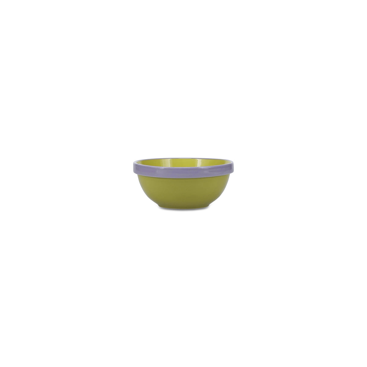 Ona - Kom 15,5xH6,5cm groen/paars Duo - Set van 4