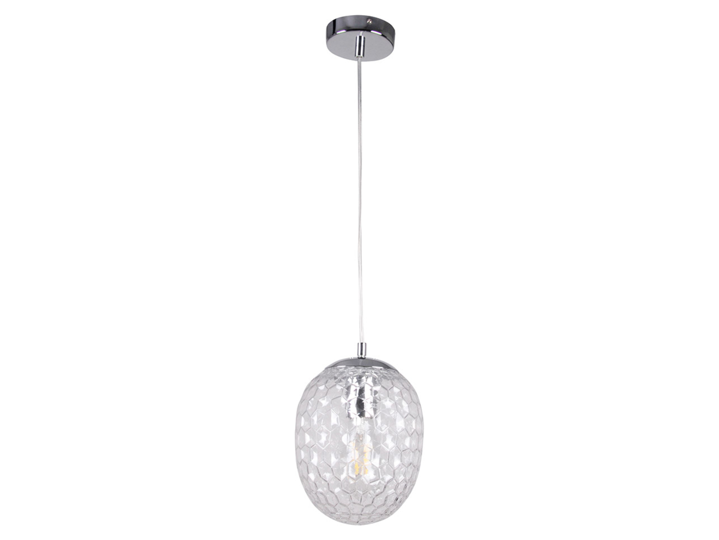 Lampa wisząca Lora szklana transparentna
