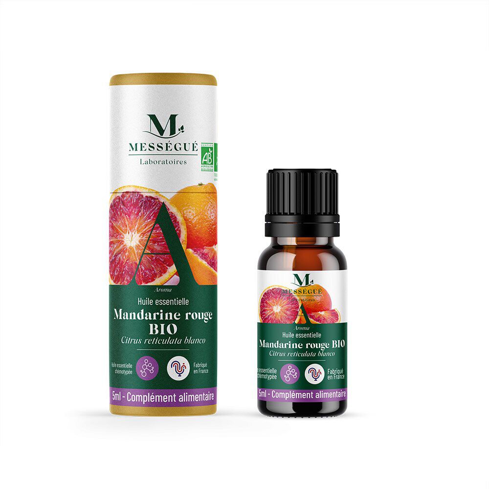 Huile essentielle mandarine rouge bio Mességué 5ml
