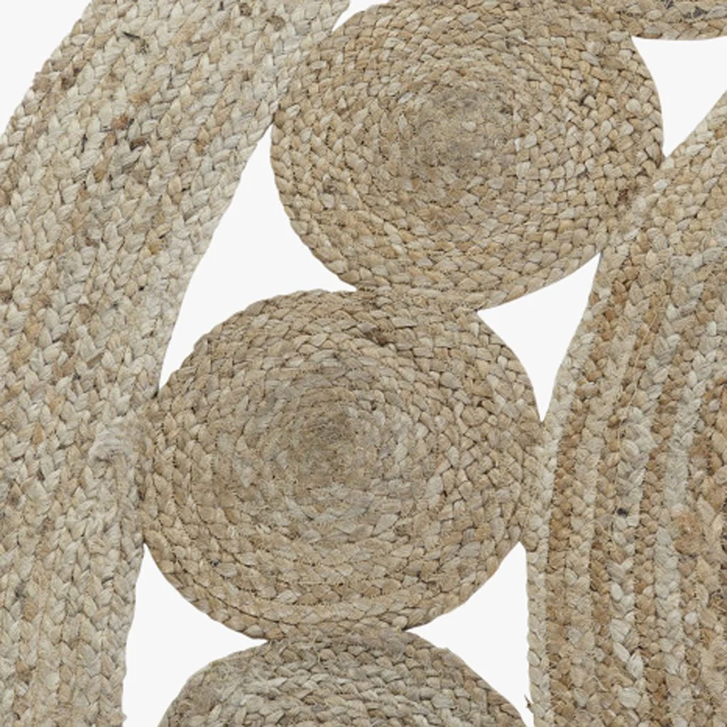 Tapete Redondo Mandala em Juta OAXACA