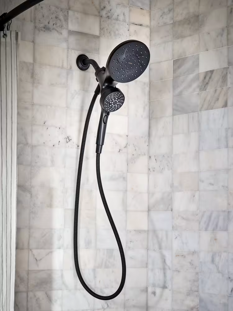 Moen Engage Magnetix 6-Function Handshower and Rainshower Combo, Matte Black