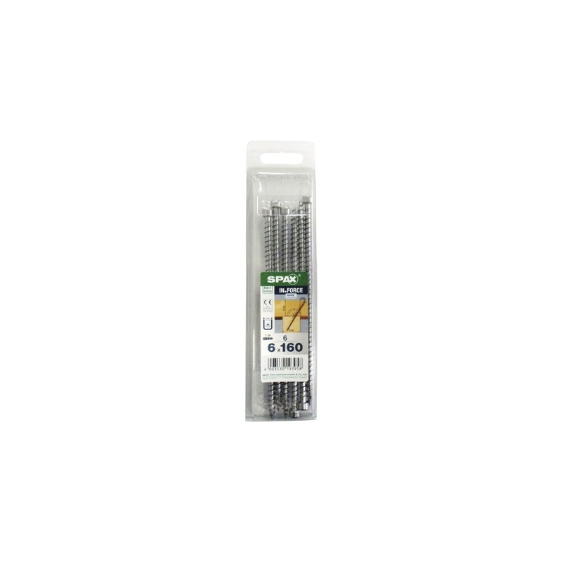 Vis IN Force 6 x 160 mm 6 pièces SPAX