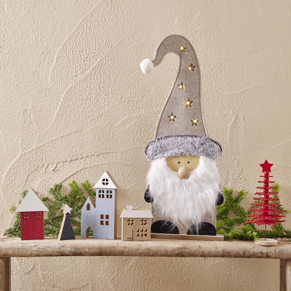 Maisonnette chalet village de no&euml;l en bois 4 pièces