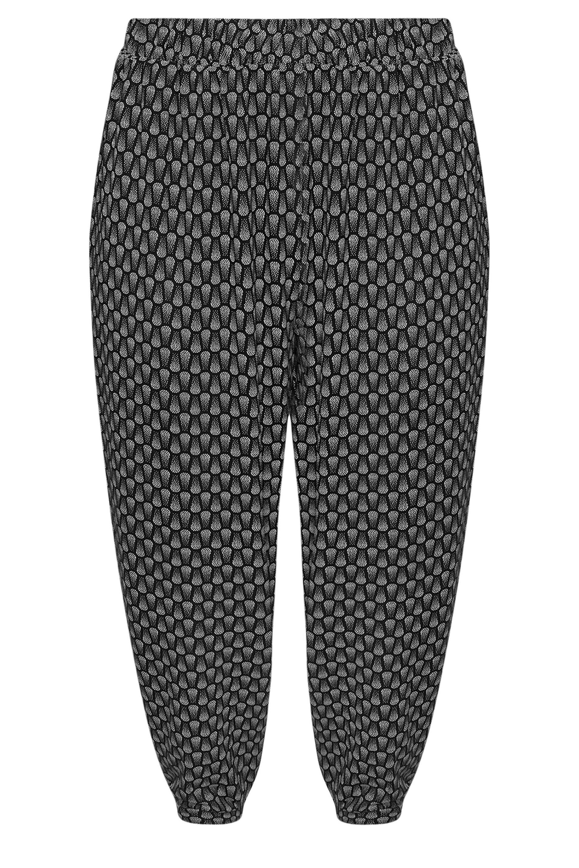 Yours Abstract Harem Cropped Joggers