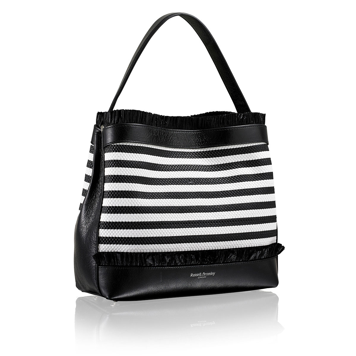 Russell & Bromley SHIP SHAPE Raffia Bucket Bag