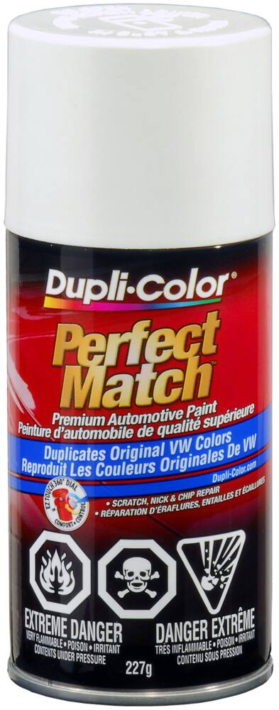 Dupli-Color Perfect Match Premium Acrylic Lacquer Automotive Aerosol Spray Paint, Candy White (LB9A), 227-g