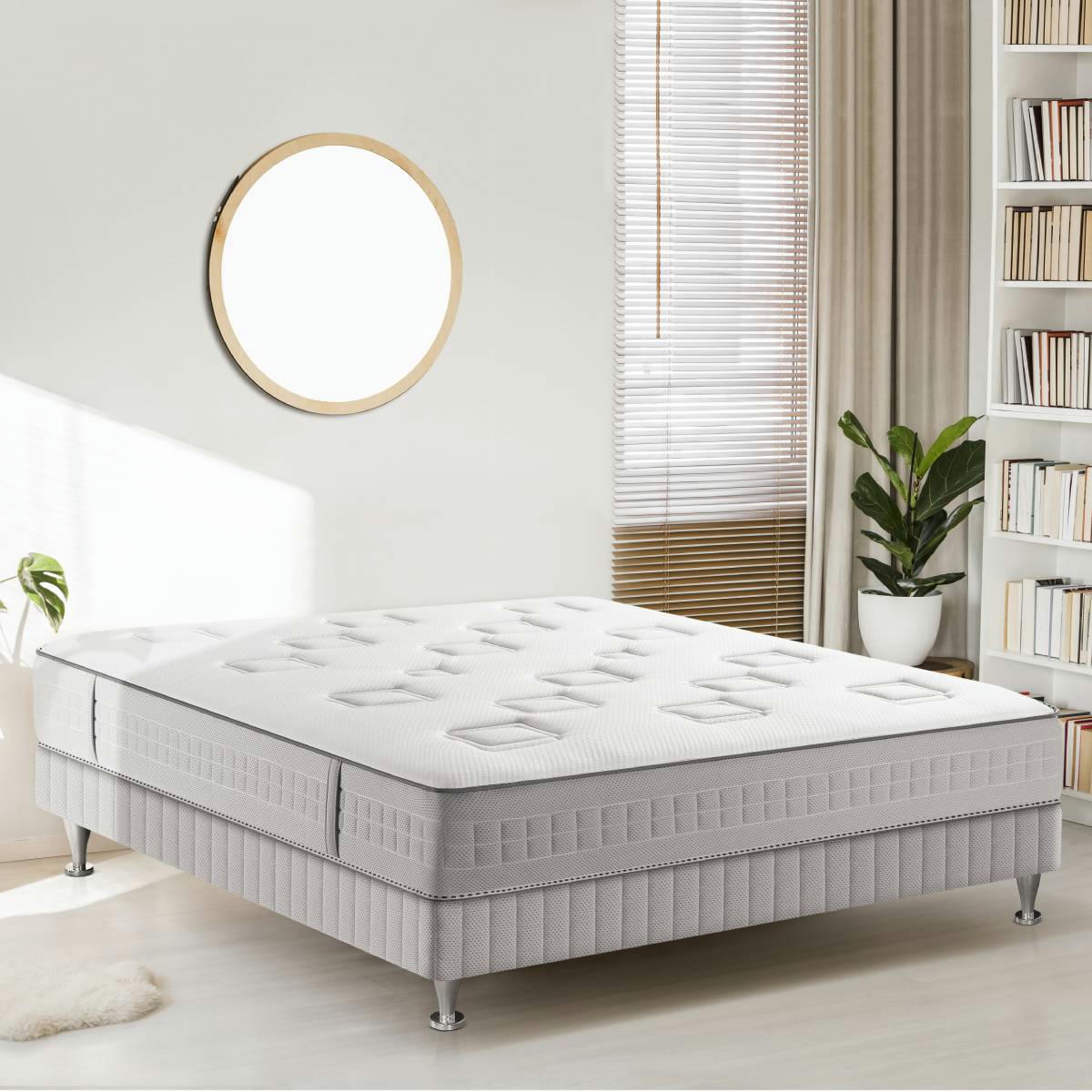 CHALLENGE - Matelas CHALLENGE 140x190, ressort ensachés, très ferme, H24