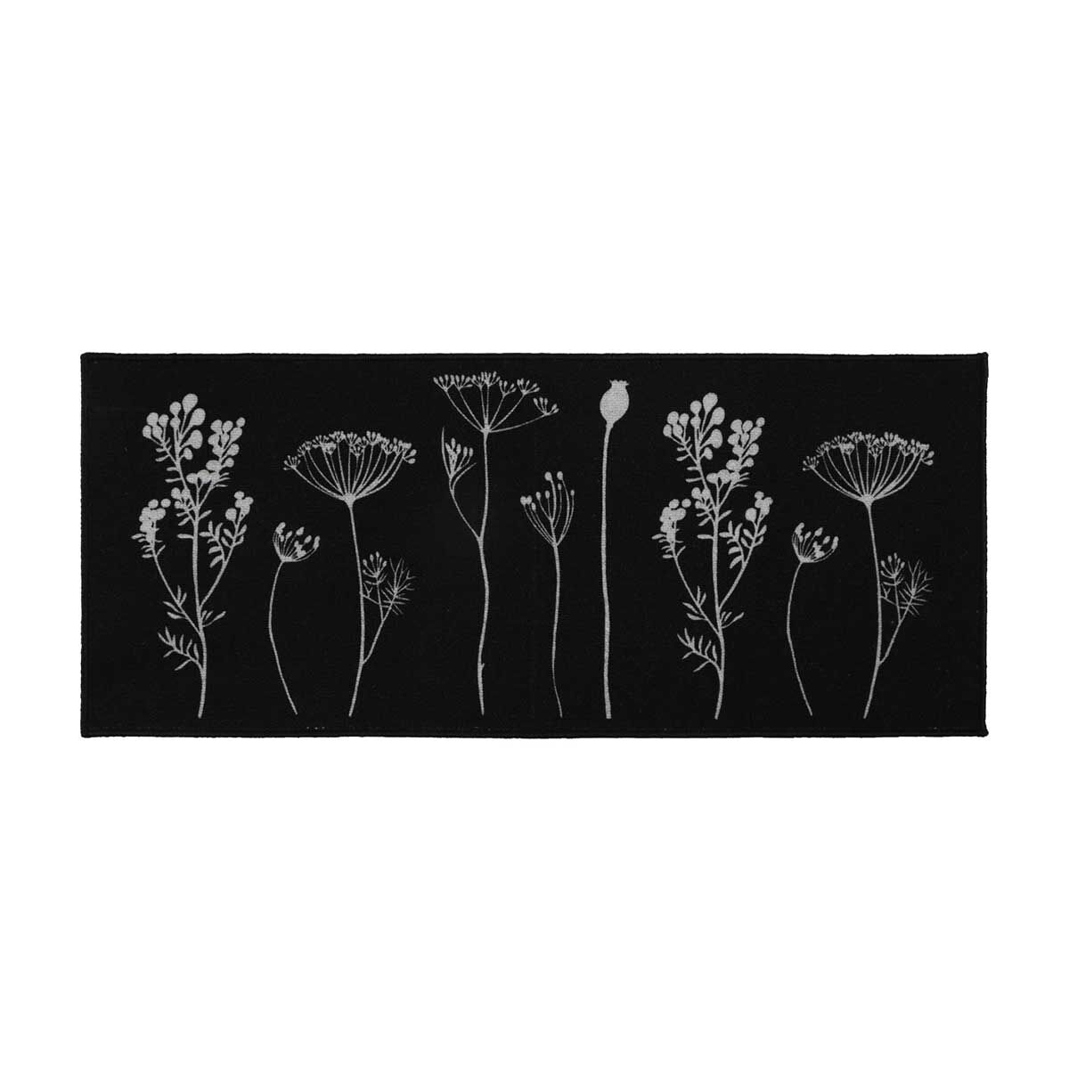 Tapete HERBIER preto 50x120cm