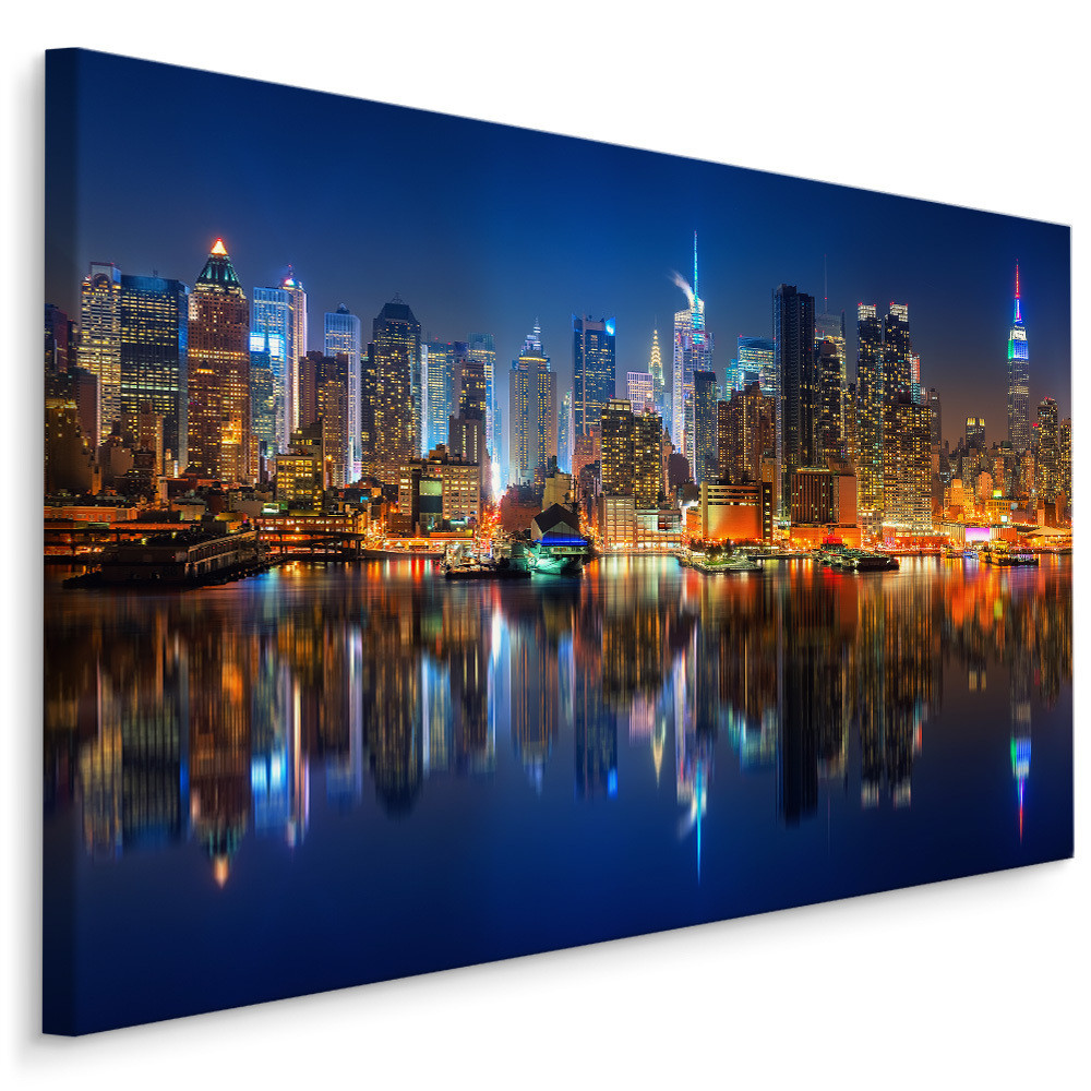 Obraz Panorama Manhattanu Nocą 30x20cm