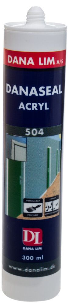FUGEMASSE DANA LIM AKRYL 504 HVIT 300ML