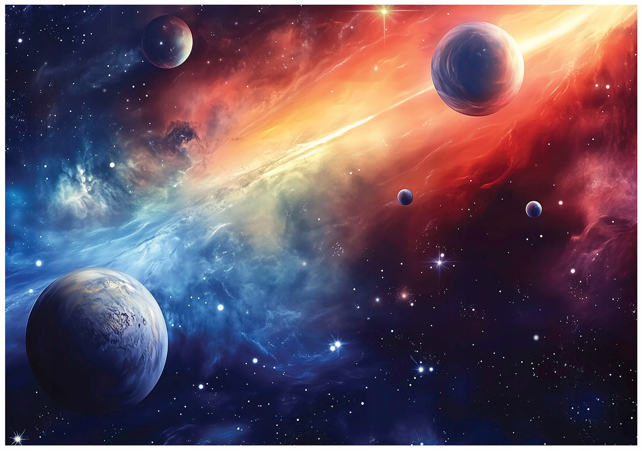 Fototapeta dla dzieci chłopca kosmos tapeta do pokoju dziecięcego 250x175