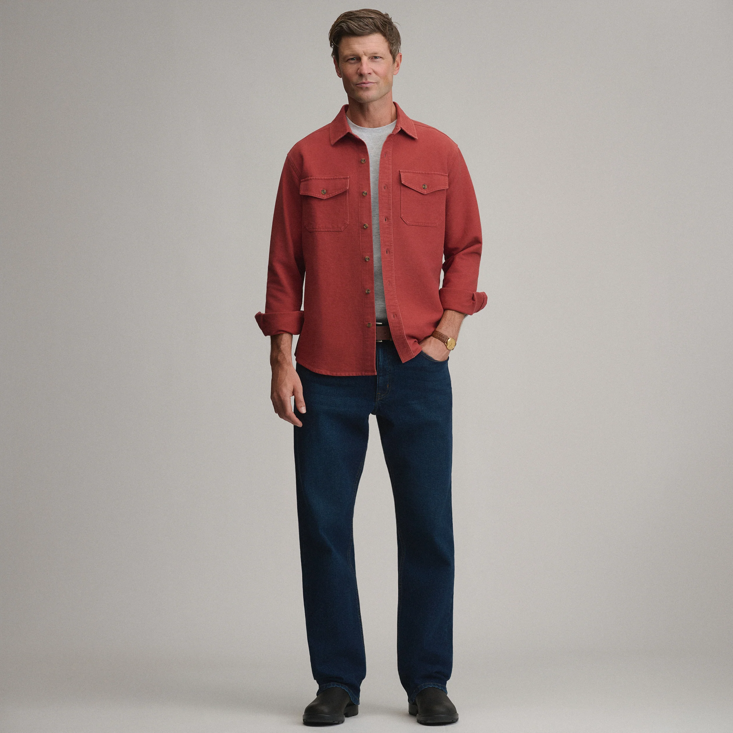 Men's Long-Sleeve Chamois Shirt
