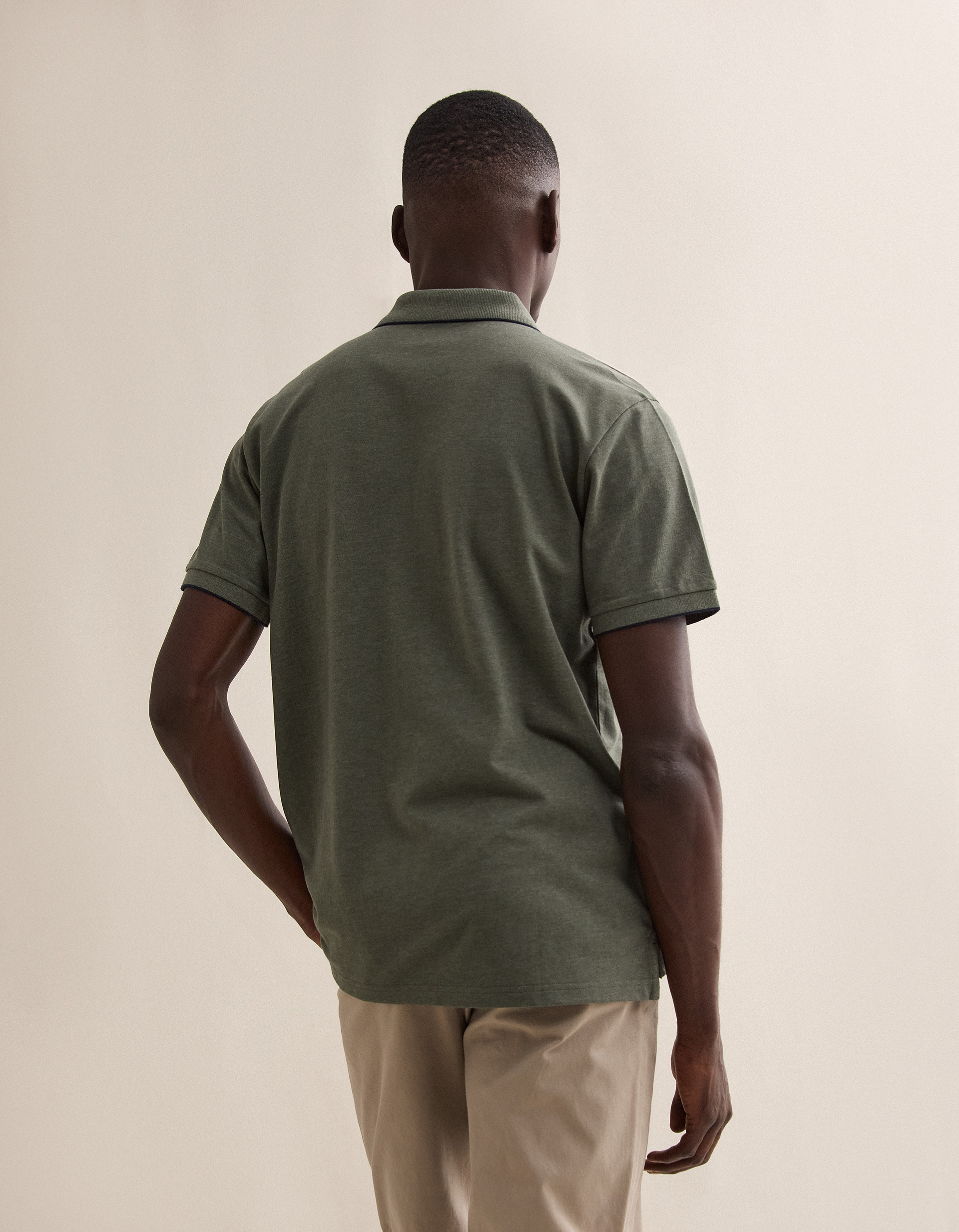 Polo, Homem, Verde Escuro