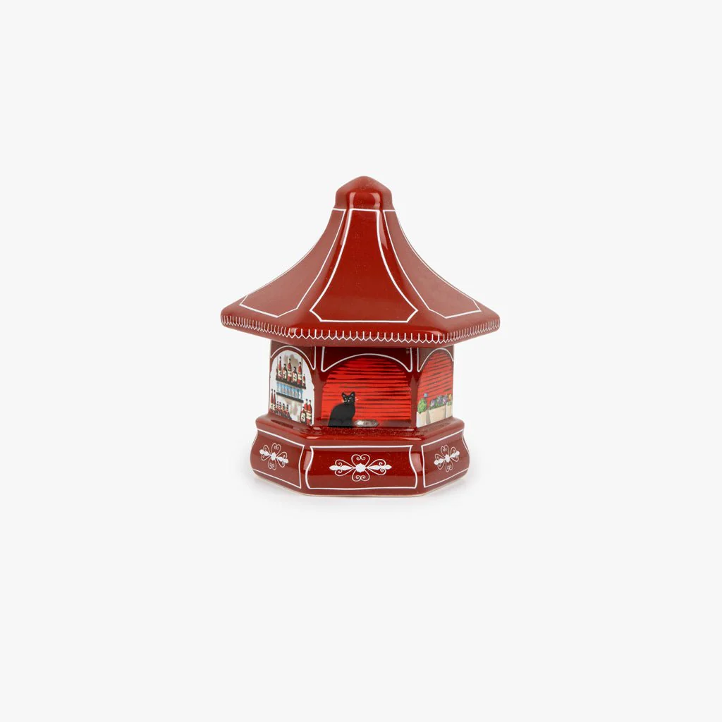 Caixa Decorativa Vermelha Quiosque de Ginja KIOSK