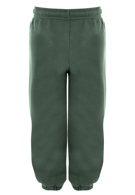 Younger Boys Dark Green Cotton Rich Joggers