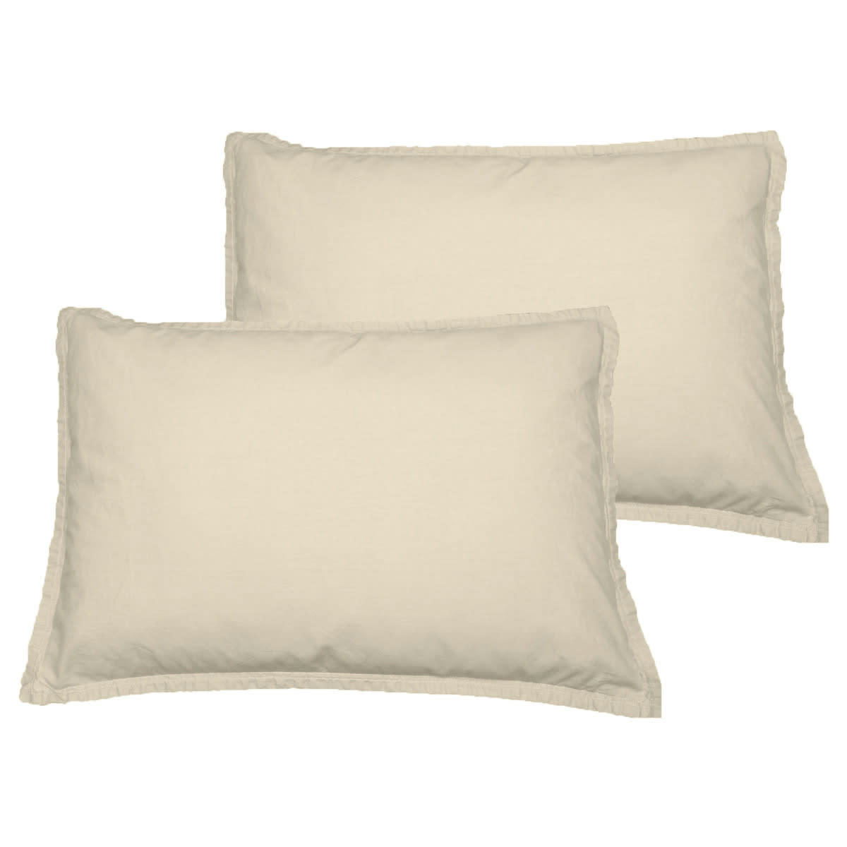 STUDIO - Lot de 2 taies d'oreiller en coton  ficelle 50x70 cm