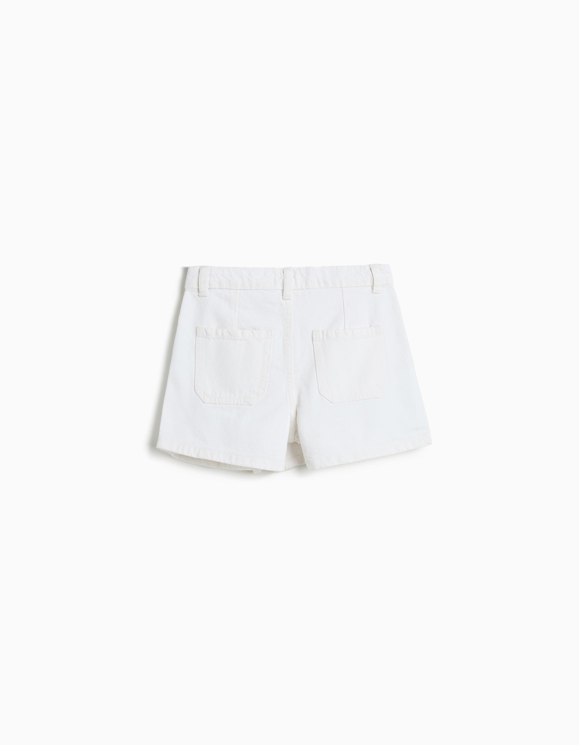 Saia-calção de Ganga, Menina, Branco