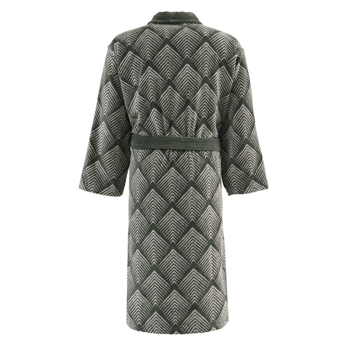 MONDELO - Peignoir col châle velours  eucalyptus XXL