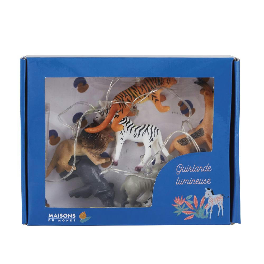 MADRID - Guirlande lumineuse animaux de la jungle multicolore L136