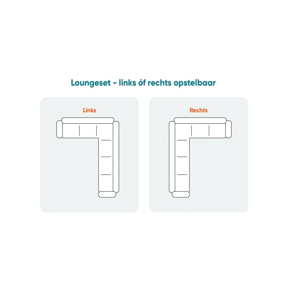 VDG Viento/Mindo hoek loungeset - Latte